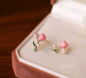 Cute Tulip Flower Earrings