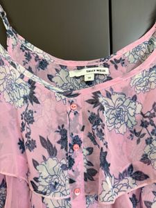 Pink Floral Tiered Camisole Top