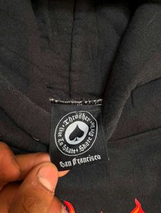 Authentic Thrasher Flame Logo Pullover Hoodie