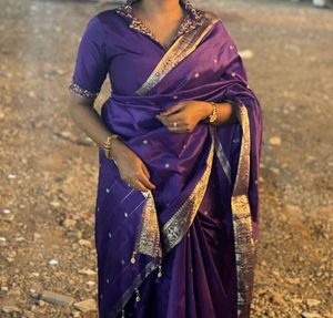 Elegant Royal Blue Saree