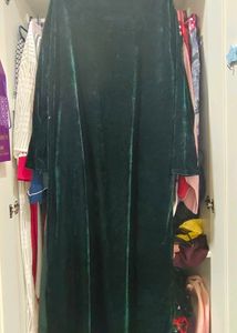 Green Velvet Gown with Embellishments xxl
