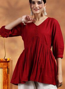 Elegant Red Kurta