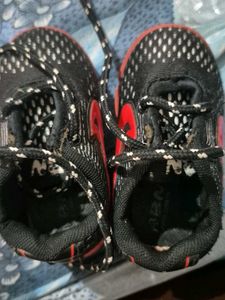 Stylish Black & Red Sneakers