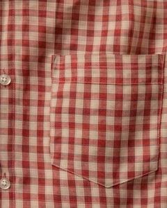 Red Gingham Short Sleeve Shirt
