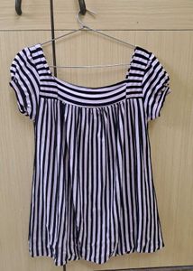 🩷Striped Square Neck soft Top
