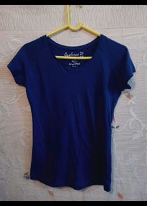 Blue Crew Neck T-Shirt