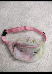Fluffy unicorn bag
