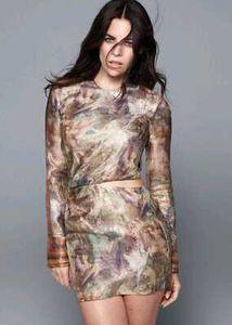 Unique Print Mini Dress