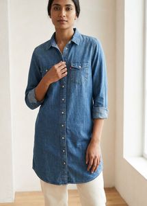 Levi's Women's Western Style Button-Down Longline