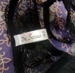 Beautiful Blue Padded Bra With Front Opening