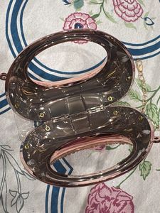 Sparkling Rose Gold Clutch Bag
