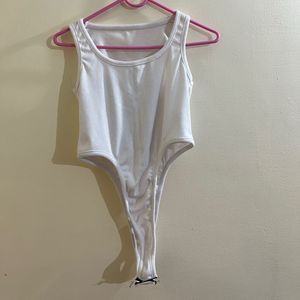 White Bodysuit Top