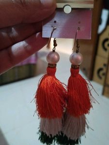 Tricolor Tassel Earrings