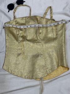 Golden Corset Top