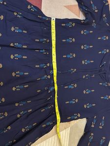 Navy Printed Dress