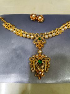 Beautiful Golden Necklace Set