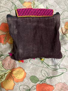 Embroidered Shoulder Bag