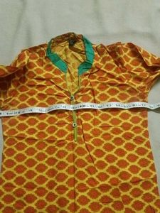 yellow and orange kurta