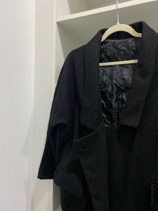 Women’s Black Kimono Design Coat