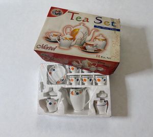 🆕Bone China Tea Set, 18 Pieces