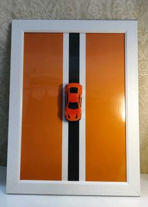 Hotwheels 3D art framed
