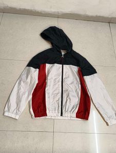 Colorblock Hooded Windbreaker Jacket