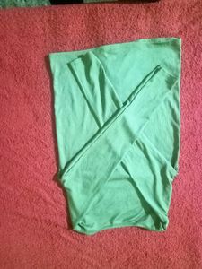 Green Fitted Full Sleeves Top