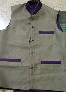 Stylish Purple Nehru Jacket- double sided