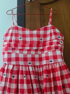 Red &amp; White Checkered Sundress