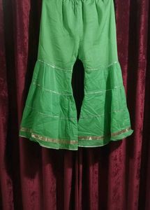 Elegant Green gota patti sharara kurta set!!