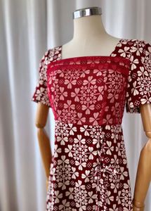 Mesh detail dress