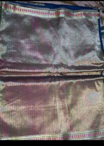 Blue Zari  Handloom Silk Saree