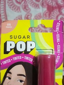 Sugar lip tinted balm peach flavour