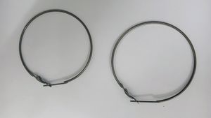 Black Ear Hoops