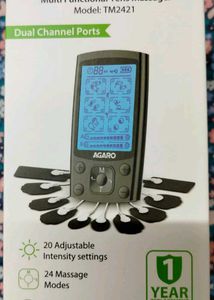 Agaro Dual Channel TENS Massager TM2421 24 Modes