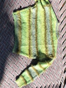 Green Striped Sweater