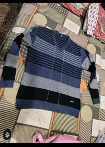 Stylish Striped V-Neck Men's Sweater