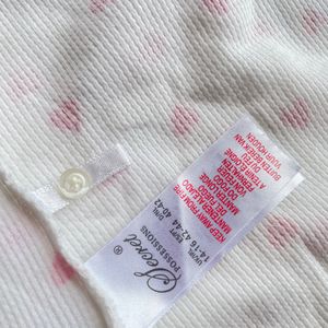High Quality Branded Pink Hearts White Y2k Top Or Dress