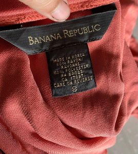 New Banana Republic Coral Ruffle Hem Skirt-Size-S