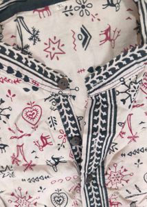 Chic Printed Unisex Kurta