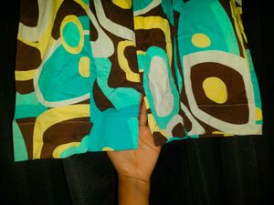 Retro Abstract Print Mini Dress
