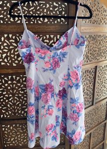 Zara Limited Edition Floral CorsetStyle Mini Dress