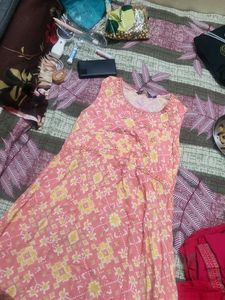 Pink Floral Kurta