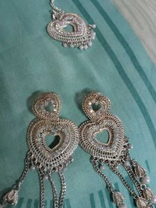 Elegant Heart Design Jewellery Set