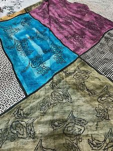 Vibrant saree with Floral Accents