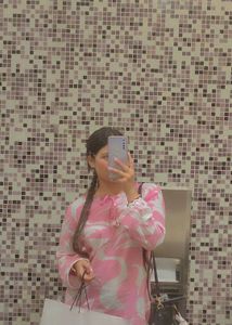 trending Pink & White Kurti