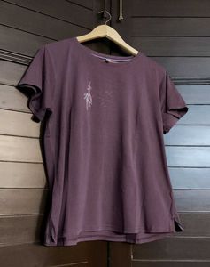 Lango Women Muave Graphic Tee