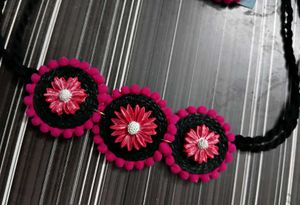 NEW HANDMADE Floral Necklace Earring Set