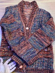 Embroidered Knit Cardigan