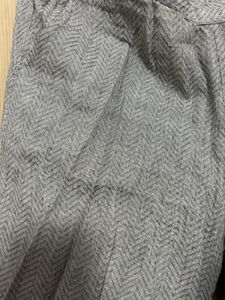 Classic Grey Herringbone Trousers